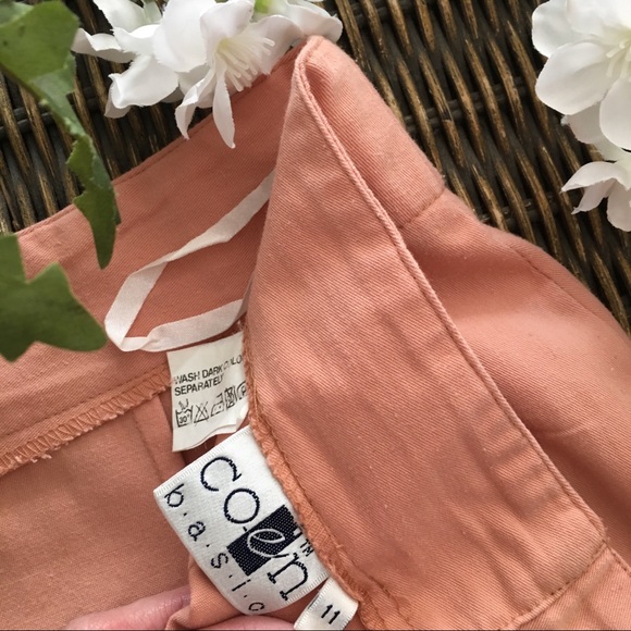 Coen Basic Vintage Peach Pencil Skirt - Picture 5 of 5